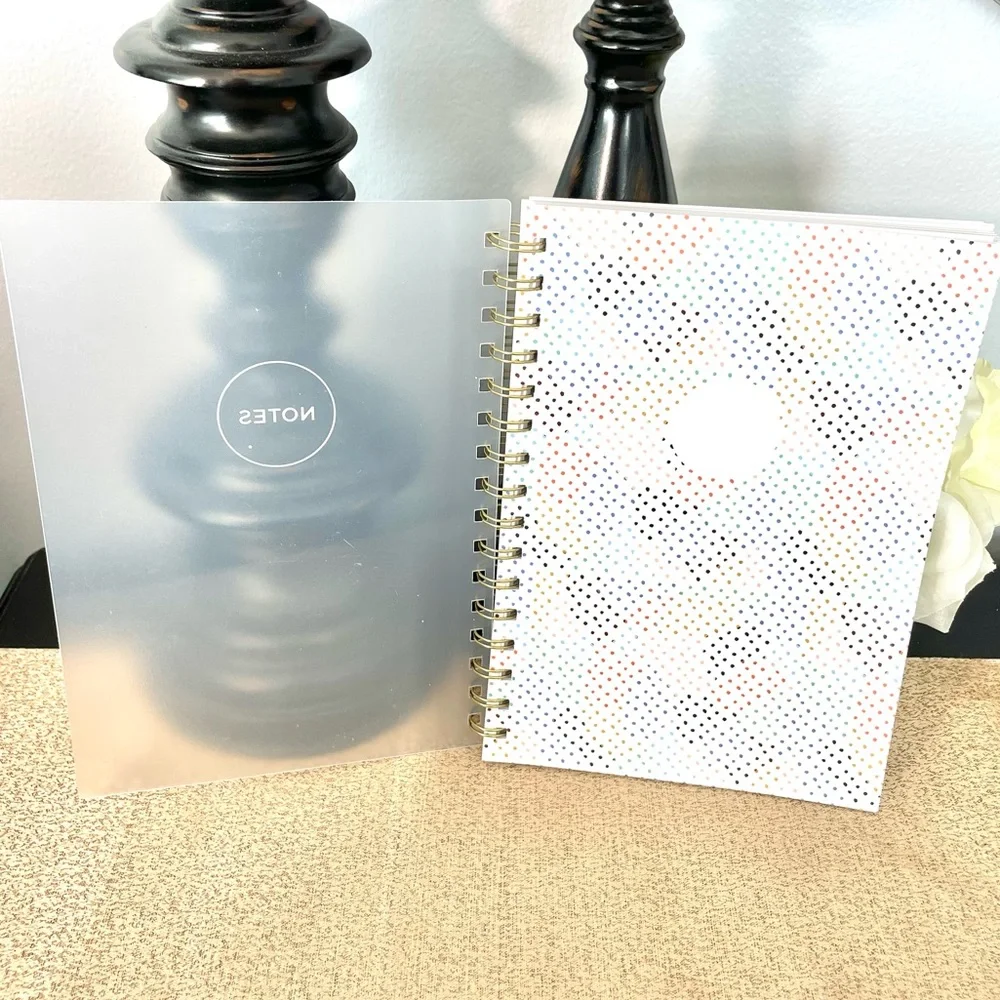 NWT Colorful Polka Dot Gratitude Notebook/Journal Notepad Stationery Bundle